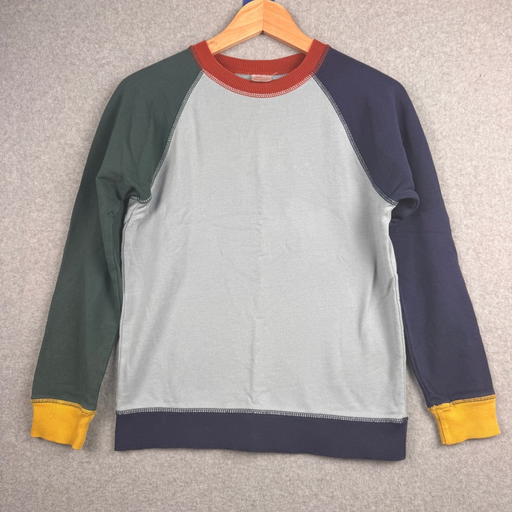 Hanna Andersson Sweatshirt Boys 140 cm Size 10 Multicolor Raglan Colorblock Crew